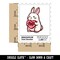 Cute Bunny Rabbit with Valentine's Day Heart Waterproof Vinyl Phone Tablet Laptop Water Bottle Sticker Set - 5 Pack